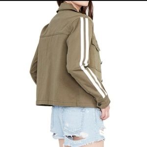 Rachel Rachel Roy Relaxed Stripe Military Jacket